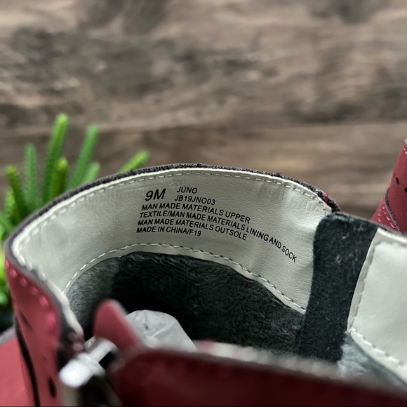 NEW JBU by Jambu Juno Ankle Bootie Boots Red 9M 40 - Picture 9 of 12